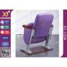 Buy cheap 30 MM Thick Arm Theatre Seating Chairs 2.0 mm Powder Coated Metal Base Space Saving from wholesalers