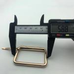 Gold Metal Mens Square Belt Buckle Clothing Accessories Decoration