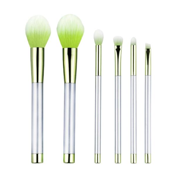Buy cheap Green Eco Friendly Makeup Brush Set Soft Bristle Plastic Professional Eye Makeup Brush Set from wholesalers