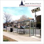 Illuminated ISO9001 7000*2700mm Modern Bus Shelter