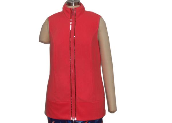 Buy cheap Trendy Beading Ladies Sleeveless Cardigan Waistcoats , Womens Sleeveless Vest Jacket from wholesalers