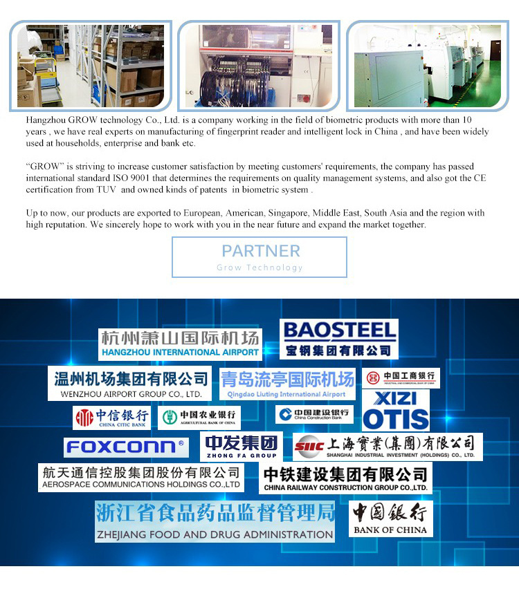 Grow R105 Big Size Capacitive USB Fingerprint Reader with Free Sdk