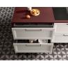 Buy cheap Modern Stylish Melamine Kitchen Cabinets Red And White Customized from wholesalers