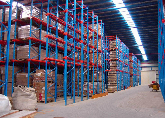 Adjustable Drive In Pallet Racking System , Pallet Rack Storage Systems For Cold Storage