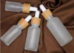 Buy cheap BPA Free Lead Free Round 50ml Glass Dropper Bottles With Bamboo Collar from wholesalers