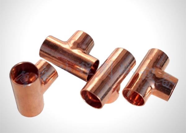 Buy cheap Residential Refrigeration Copper Tubing Pipe Fittings Copper Equal Tee Easy To Braze from wholesalers