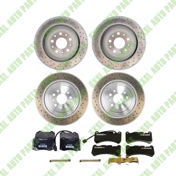 For Maserati Ghibli SQ4 Quattroporte AWD Front & Rear Brake Pads & Rotors Set
