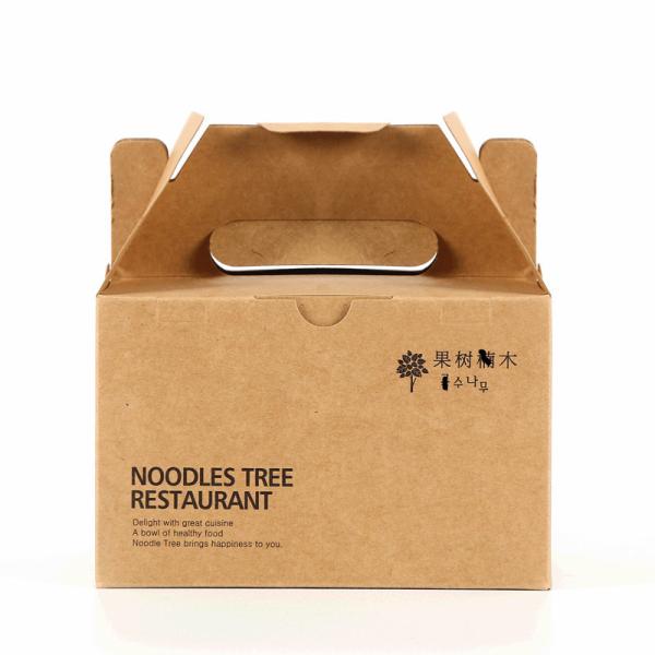 Buy cheap Hot Foil Stamping Kraft Paper Packaging Box For Food Takeaway from wholesalers