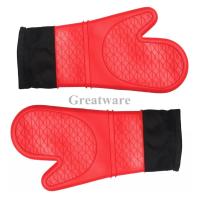 Buy cheap Silicone Long Oven Mitts & Barbecue Gloves,Pot Holders product