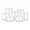 Buy cheap 1oz 2oz 4oz 8oz Clear Plastic Jars Food Storage PET Straight Sided With Aluminum Caps from wholesalers