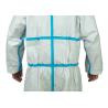 Buy cheap CAT.III Type 4/5/6 Disposable Coverall With Blue Tape Anti Static MP Chemical Clothing from wholesalers