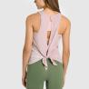 Buy cheap Skin Friendly Ladies Yoga Tops Butterfly Straps Sexy Back Tank Top Nude Feel from wholesalers