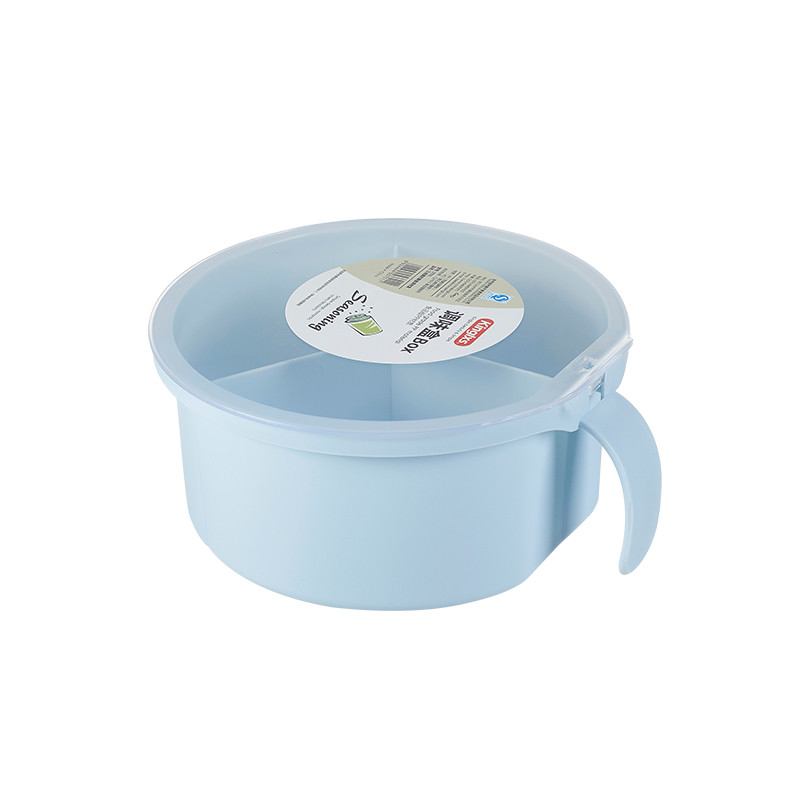 Cooking Condiment Flip Cover Partition Seasoning Plastic Salt Box