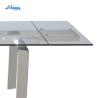 Buy cheap 900mm Width Extendable Glass Top Dining Table DT-31120 Resistant Scratches from wholesalers