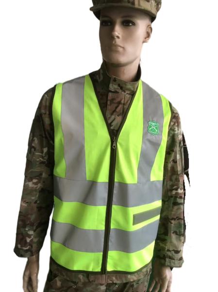 Buy cheap Men Polyester Yellow Reflective Tactical Police Vest For Chile Construction Warning from wholesalers