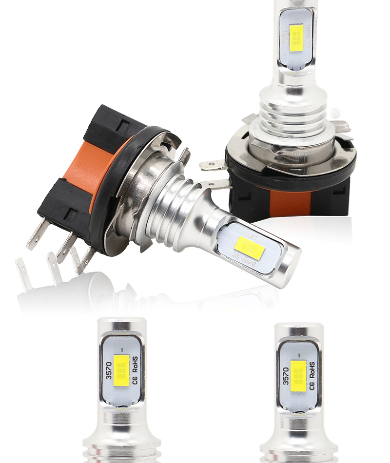 Luces Para Carros H15 Automotive LED Headlight DRL Halogen Bulbs Headlights