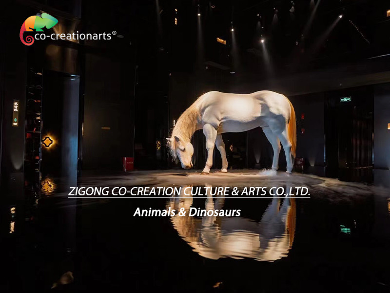 Realistic Animatronic Horse Sculpture With Lifelike Motion For Outdoor Exhibits