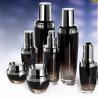 Buy cheap Off-the-shelf preferred creative cosmetics special small black glass bottle 15g emulsion essence bottle from wholesalers