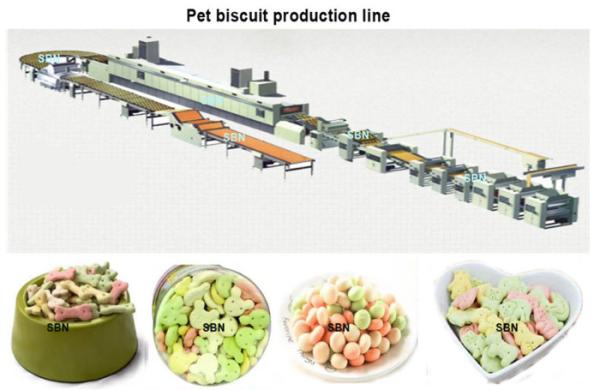 Buy cheap Durable Cat / Dog Biscuit Pet Biscuit Food Processing Machine With Tunnel Oven from wholesalers