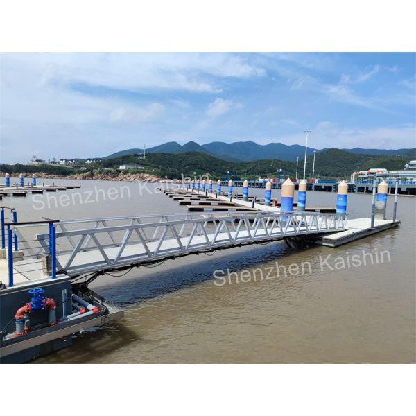 Buy cheap Commercial Marine Floating Docks WPC Decking HDPE Floats Pontoon Pier from wholesalers