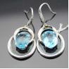Buy cheap 925 Silver 8x10mm Oval Amethyst Cubic Zirconia Dangle Earrings (PSJ03275) from wholesalers