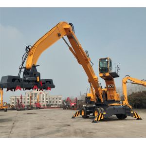 Wholesale Electic Fuel Power Material Handling Wheeled Crane WLYS35 Grab Crane from china suppliers