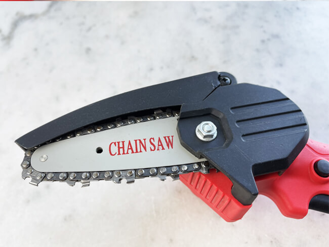 21V Powerful Motor Mini Electric Chainsaw 4 Inch Cordless Power