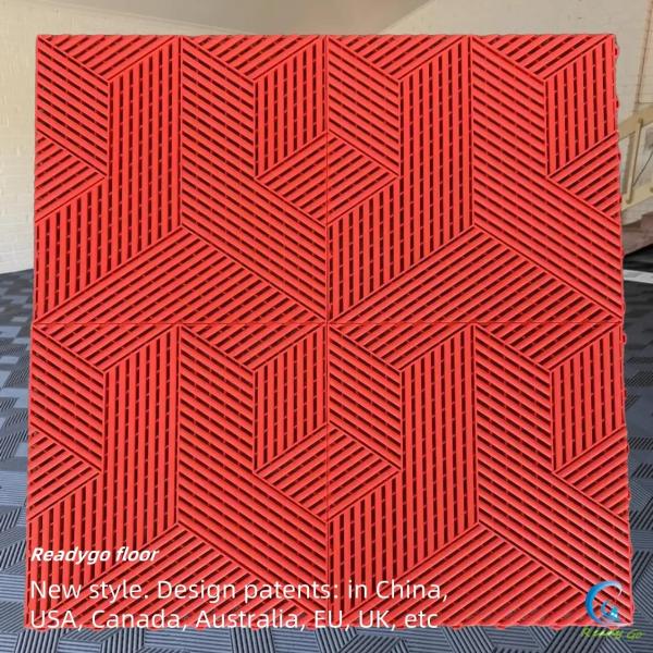 Buy cheap Modern Interlocking Garage Flooring Red Plastic Mats For Garage Floor from wholesalers