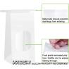 Buy cheap Tin Tie Tab Lock Bags White Window Bags Coffee Bags Cookie Bags Treat Bags Popcorn Bags Bakery Bags with Window from wholesalers