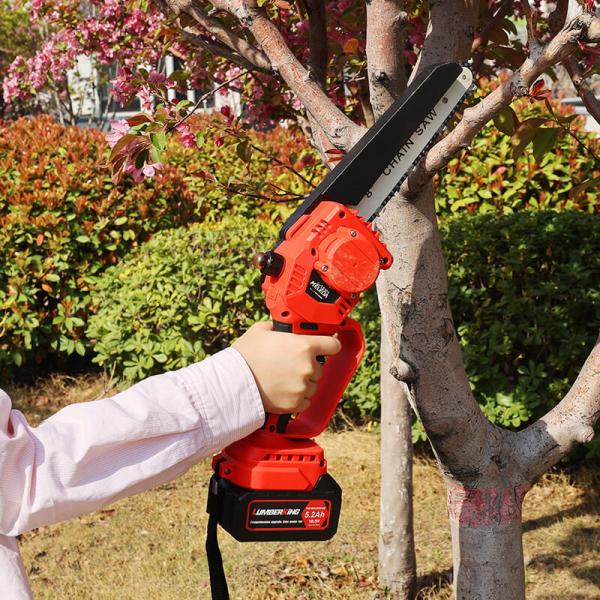 Buy cheap Lithium Battery Powered DIY Cordless Mini Electric Chainsaw 8 Inch With Brushless Motor Saw Chain from wholesalers