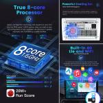 9"/10" Android 11.0 Car Radio Head Unit with 6 128GB Storage and Built-in