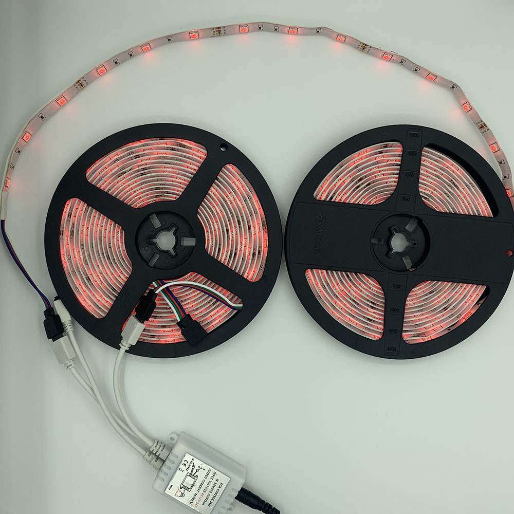 IP20 72W 10M RGB LED Strip Lights With Remote