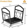 Buy cheap Indoor Outdoor AJUNION Heavy Duty 50kg Capacity Firewood Log Rack Metal Frame Log Holder Firewood Storage Rack from wholesalers