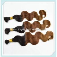 Buy cheap Malaysian 5A virgin remy hair bulk ,ombre natural color/33#/30#, body wave 10'' product