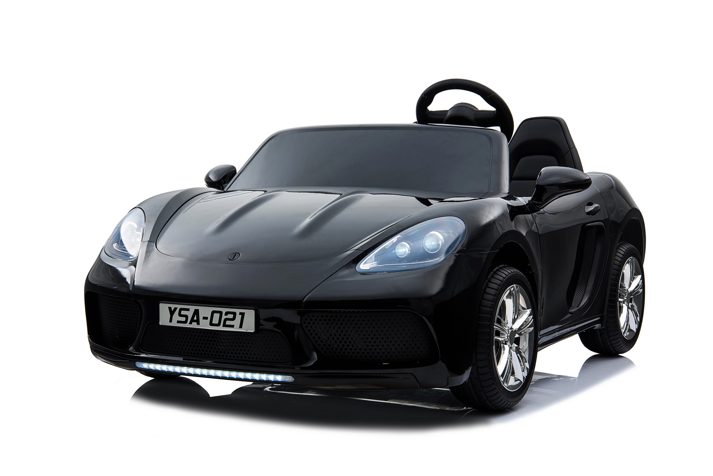 Black 2022 2.4G Remote 2 Big Seats High And Low Speed 12V or 24V Electric Ride On Cars for Kids