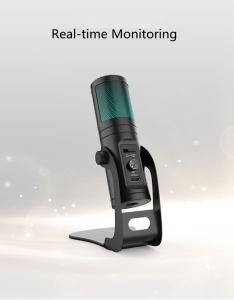 Wholesale Directional 14mm USB Recording Condenser Microphone With Mic Gain Knob from china suppliers