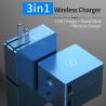 Buy cheap 3 In 1 Power Bank Wireless Battery Charger 4500mAh Capacity For Mobile Phone from wholesalers