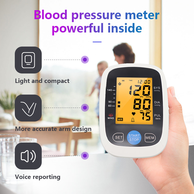 3.46in Display Arm Digital Blood Pressure Monitor Home Medical Devices