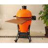 Buy cheap 21.5 Inch SGS Charcoal Kamado Grill , Orange Ceramic Smoker Grill from wholesalers