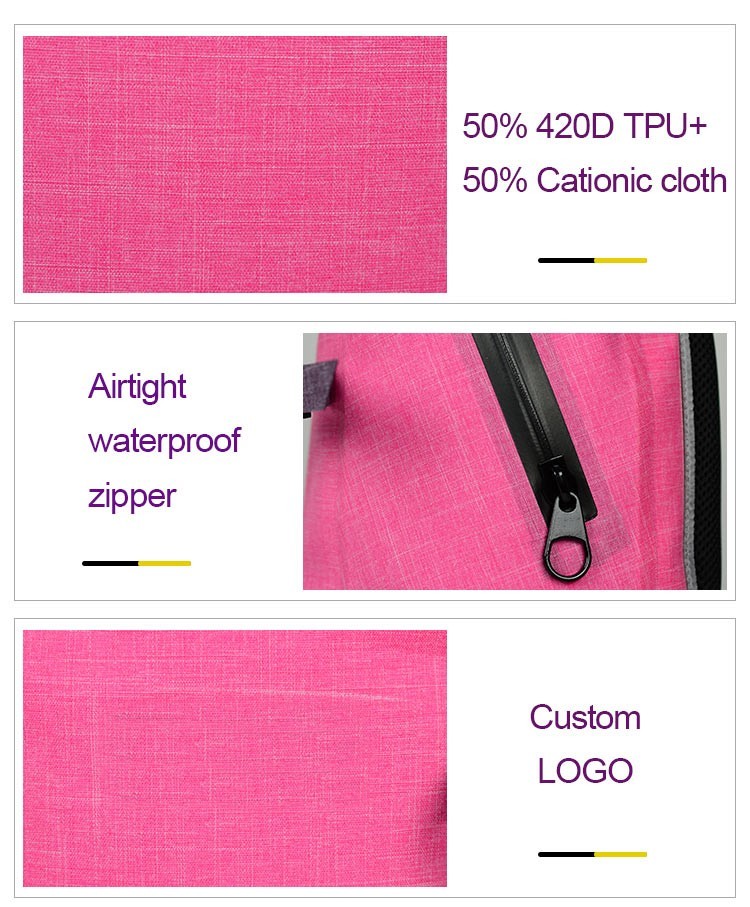Washable Outdoor Dry Bag With Shoulder Straps Collapsible 30.5*48*15cm