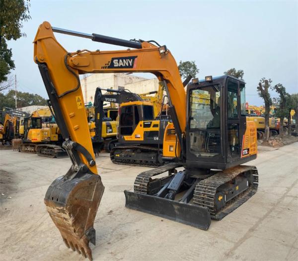 7 Ton SANY SY75C PRO Used Excavator Construction Digger Machine Equipment for