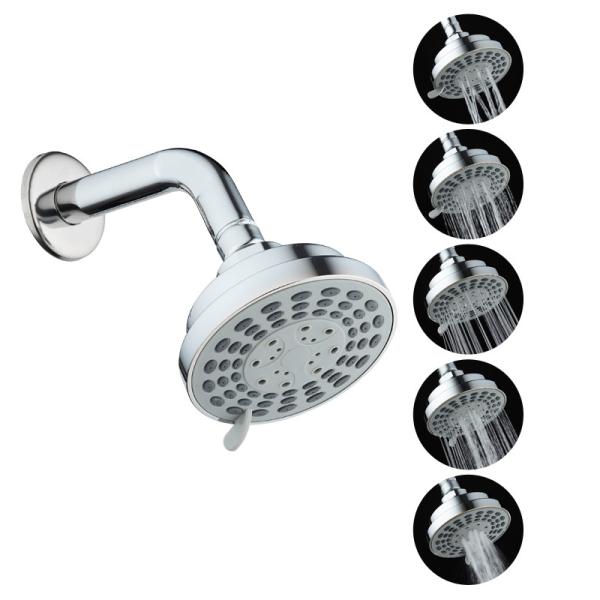 Buy cheap OEM 0.4MPA Fixed Shower Rose , 5 Setting Water Saving Shower Rose from wholesalers