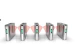 Traffic Waist High Turnstile Brush Motor , Flap Barrier Fingerprint Door Access