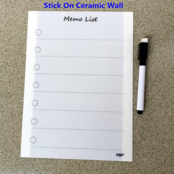 Buy cheap PVC Wall Mounted Self Adhesive Whiteboard Sticker Stationery Kids Writing Board from wholesalers