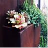 Buy cheap Weathering Steel Large Outdoor Flower Pot Weathering Steel Metal Flower Pot from wholesalers
