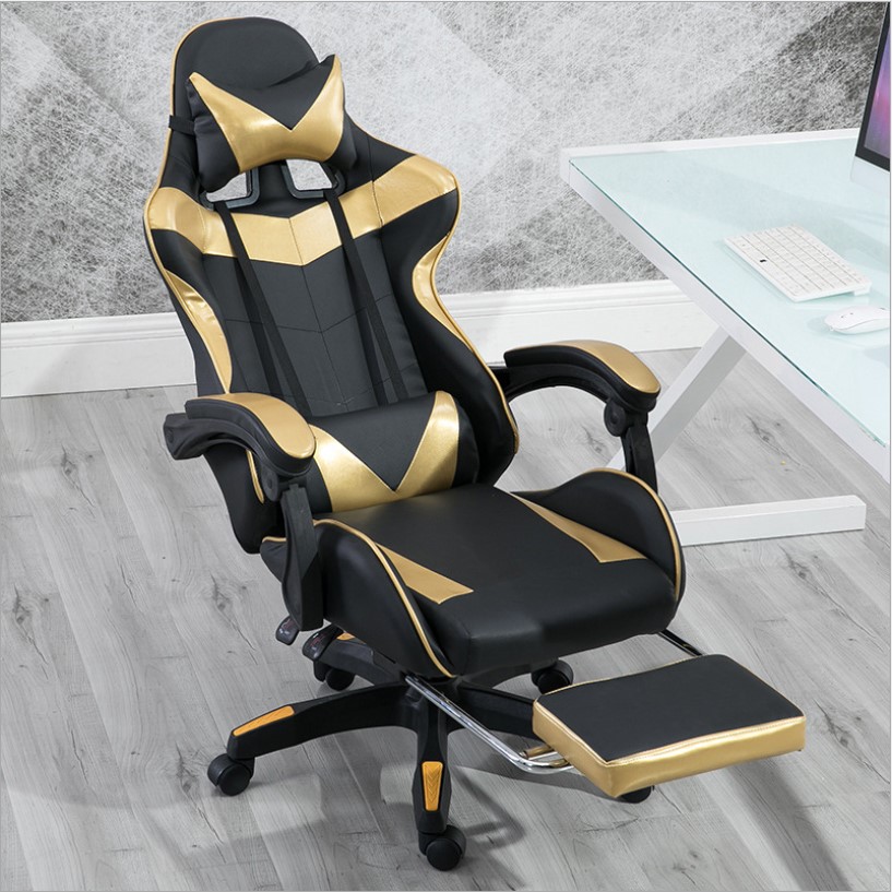 Metal Type Iron E-sports Chair Comfortable PU Leather Gaming Chair for Professionals