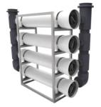 SWRO Desalination RO PrefiltrationFiberglass Membrane Cartridge Filter Housing