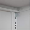 Buy cheap Office Two Door Metal File Cabinet Glass Electrostastic Powder Coating from wholesalers