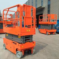 Buy cheap Manganese Steel Electric Aerial Work Platform Lift Height 6m Hydraulic Drive product
