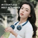 Household Wearable Fan Around Neck Three Gear Adjustment